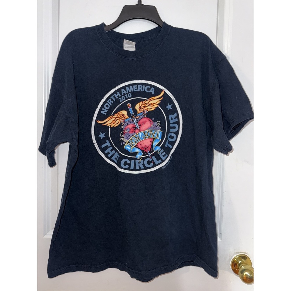 Bon Jovi 2010 North America Circle Tour 2010 Size XL